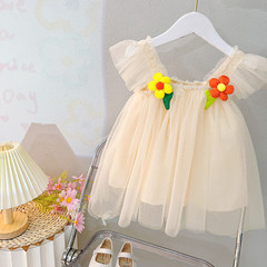 女寶寶夏季可愛韓版連衣裙2嬰兒2023新款周歲禮服1兒童公主裙代發