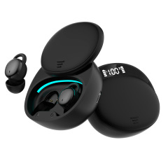 睡眠用豆型イヤホン、音楽鑑賞や通話用のBluetooth搭載、高音質、ワイヤレススリープモード、特許取得済みのデザイン