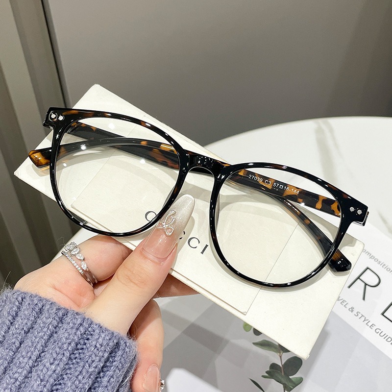 Nuevo red tortuga roja retrógrada gafas de marco grande para mujeres de protección de luz azul con grado ultraligero TR90 gafas de marco gafas espejo plano