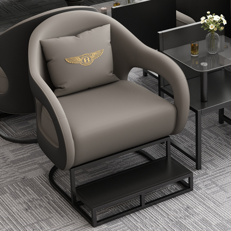 Sala de billar de lujo ligero, sofá, sala de billar, silla para ver el juego, asiento de tarjeta especial para ver el juego, nuevo tipo de combinación de mesa y silla de alta calidad