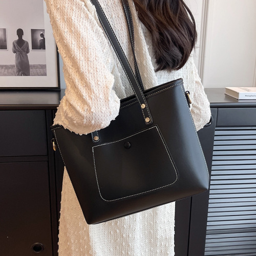 Women's Large Capacity Bag  New Style Versatile Simple Crossbody Bag with a Sense of Elegance, University Students Commute Tote Bag