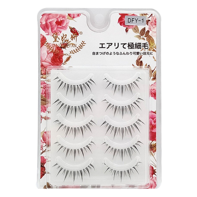 Una variedad de opciones cos Little Devil Pestañas postizas Maquillaje desnudo diario Pestañas Comics japoneses Barbie Eyes 5 pares