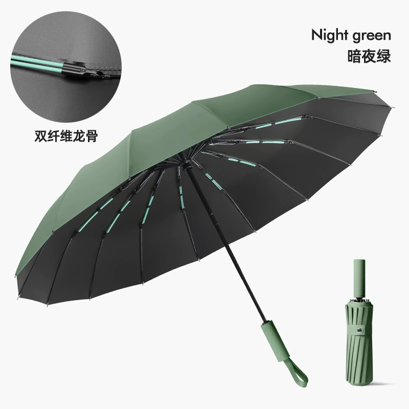 Automatic big umbrella solar-powered, fully automatic, sun protection, UV protection