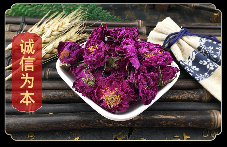 Dried Rose Bud Crowns Mei Gui Hua Guan Whole Flower Herbal Tea 500g in use