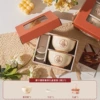 2 bowls and 2 spoons of high-end gift box for plain flower paper