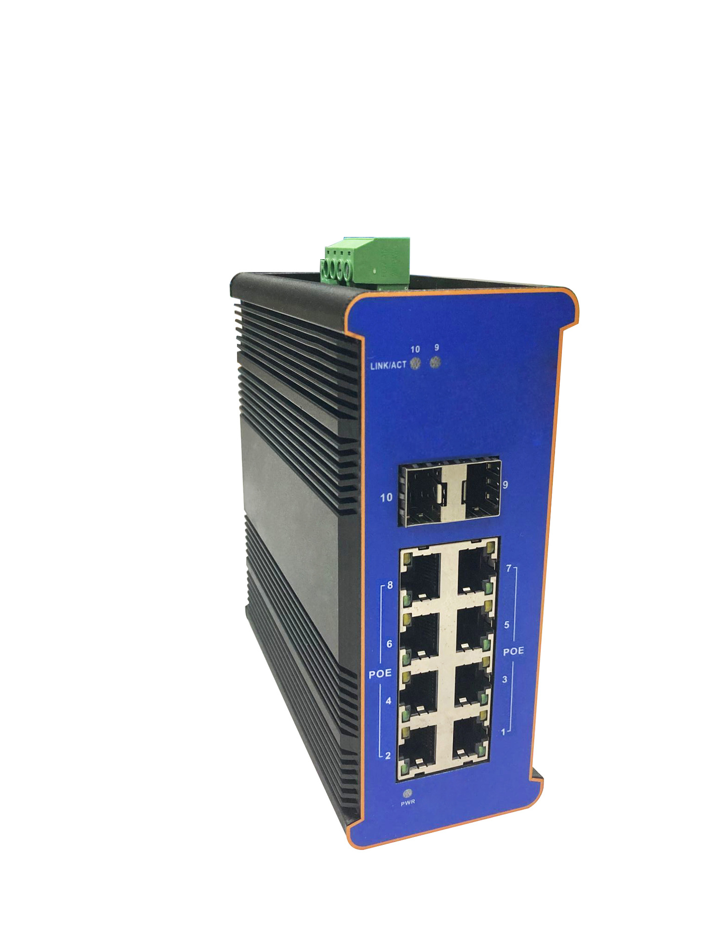 IDS1808F2-8P  导轨式管理型工业级PoE交换机