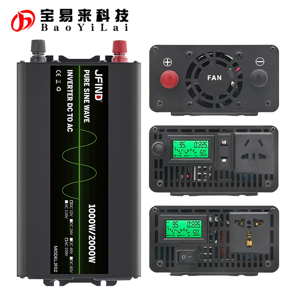 Инвертор JFIND JF02 1000 Вт от 12 В до 220 В чистый синусоидальный инвертор