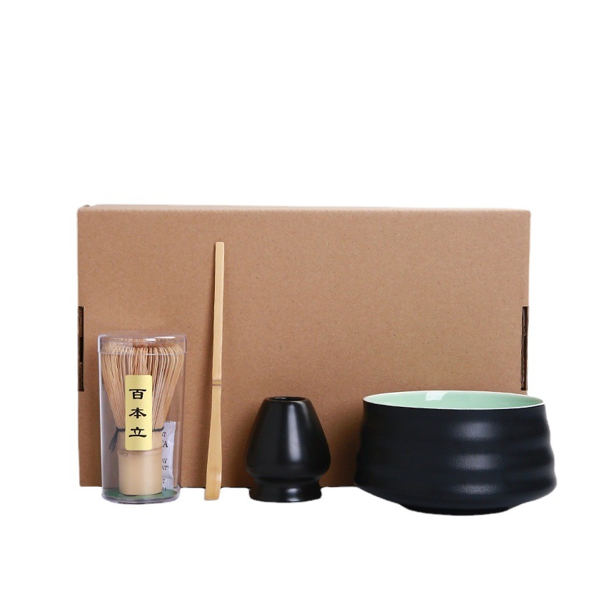 Matcha tazón té taza Matcha cepillo cien Benli taza de té Té juego de té Dinastía Song juego de té Matcha herramienta traje caja de regalo japonés