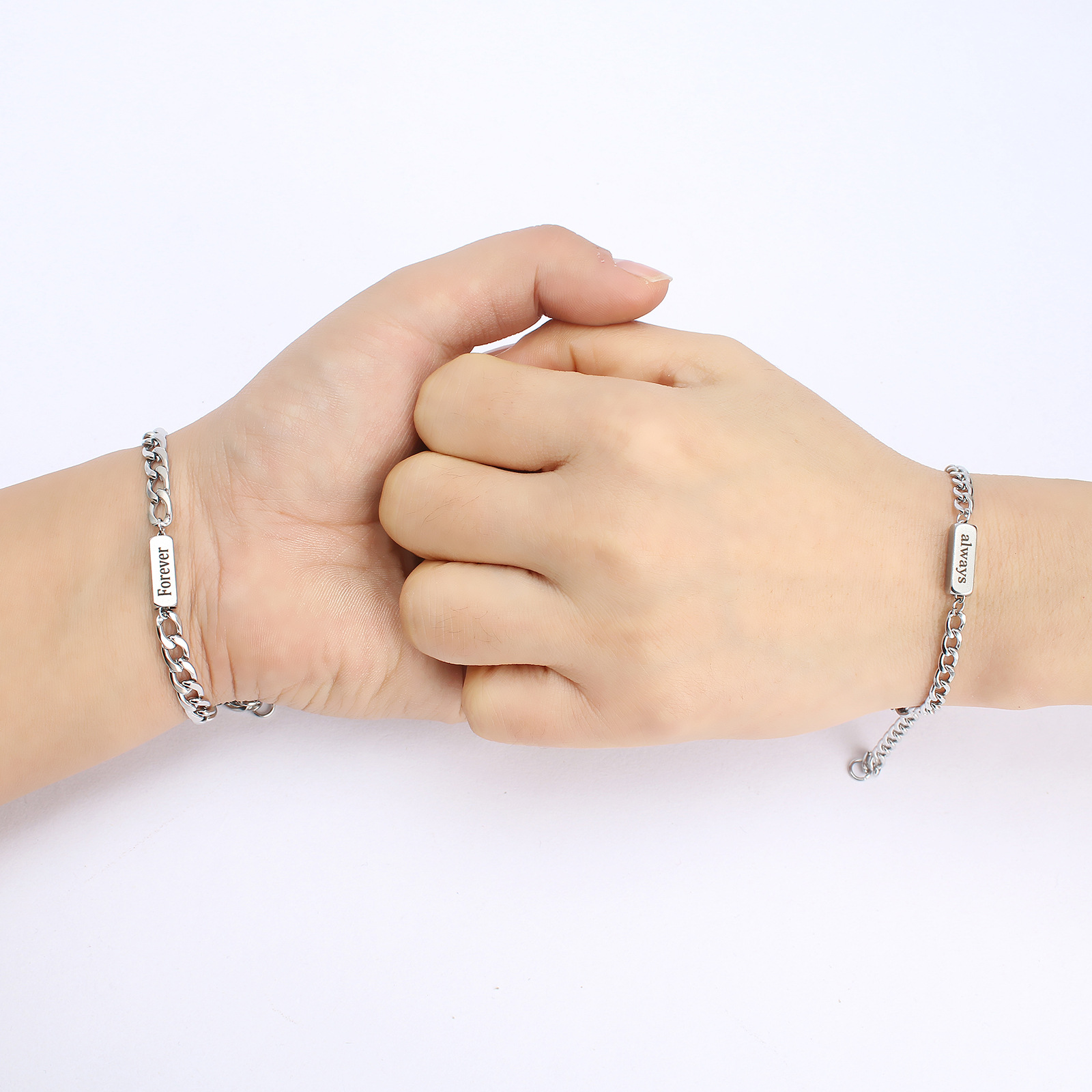 Letter Casual Simple Style 304 Stainless Steel Bracelets In Bulk display picture 10