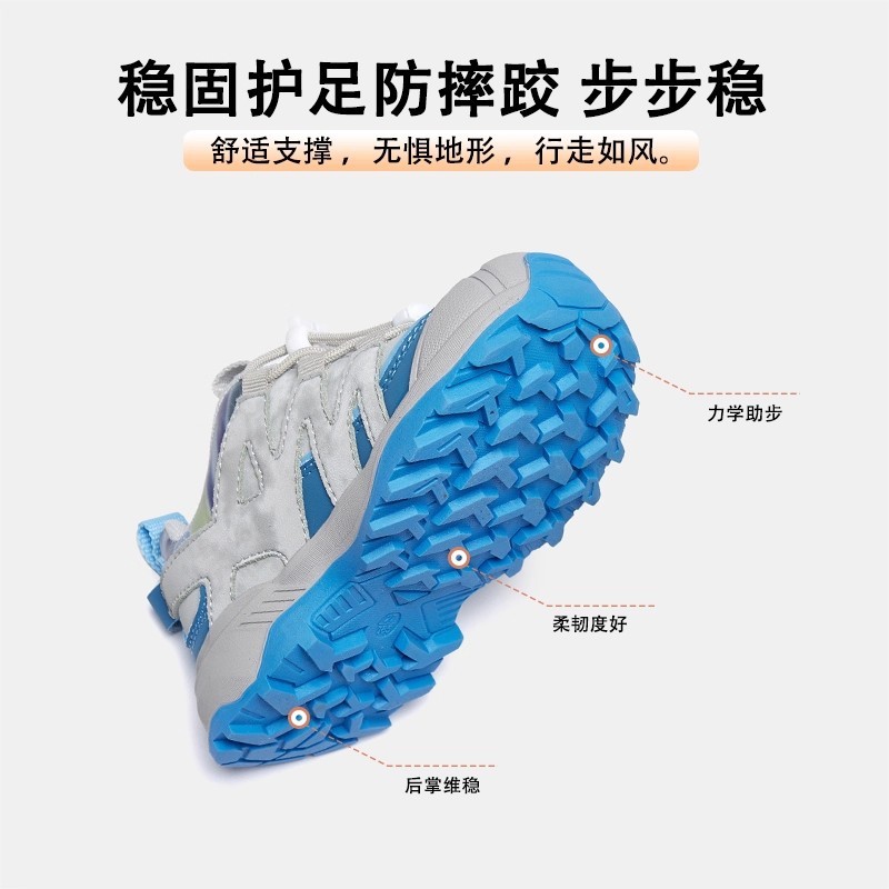 MQD/马骑顿男孩运动鞋2025秋季新款青少年男女童户外软底登山鞋子|undefined