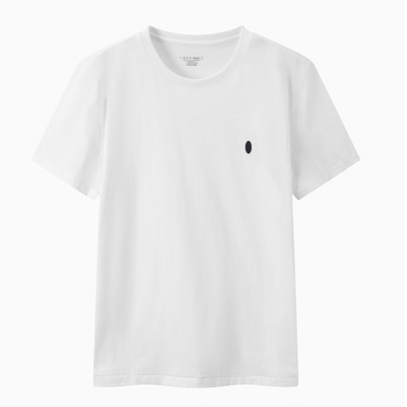 小馬標クロスボーダー夏男性丸首tシャツ半袖修身純綿刺繍r1上着カジュアル百合純綿|undefined