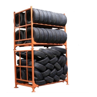 Customized Coil Tire Storage Stacking Shelves Combined Stackable Movable Storage Pallet Shelves Qiaogu Rack