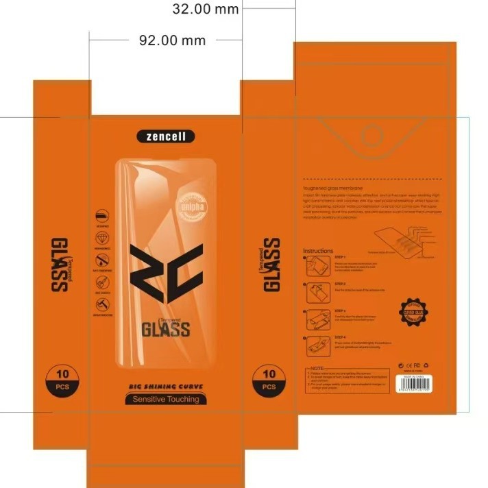 钢化膜保护盒手机膜包装手机壳外包装盒膜EVA书型盒数码礼盒便携