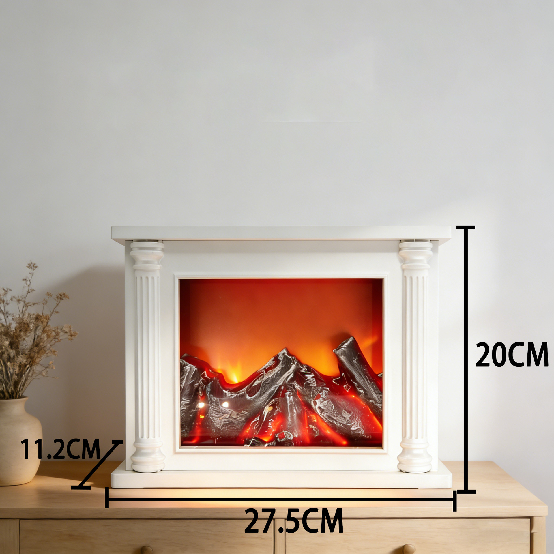 Lámpara LED de simulación decoración de lámpara nocturna decoración del hogar decoración nórdica retro decoración creativa atmósfera decoración de la chimenea