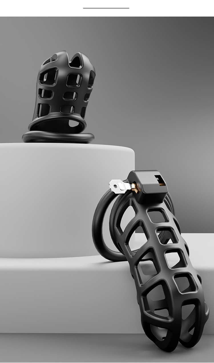 Chastity Lock Device in ABS with Manual Control and Storage Pouch — detail image 20