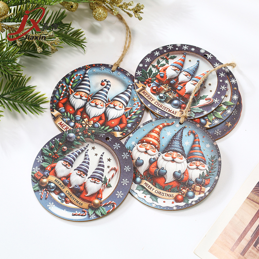 Christmas wooden creative pendant