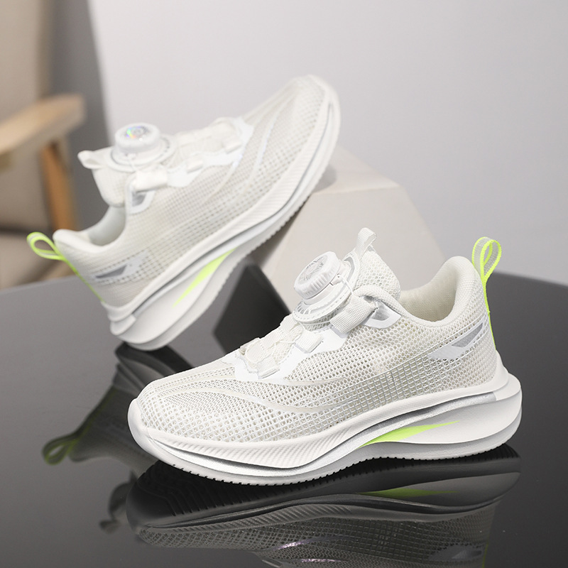 Zapatillas de Running con Cierre Giratorio para Niños de Malla Transpirables para Pista