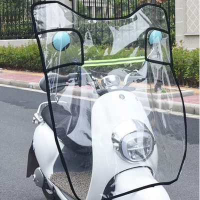 Motorcycle front windshield | sunscreen battery motorcycle rainproof