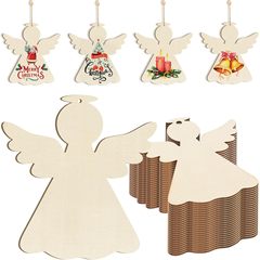 木製ペンダント diy 手描き落書きおもちゃレーザーカット空白クリスマスツリーホリデーパーティー装飾工芸品