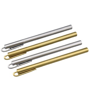 Factory Wholesale All-copper Brass Pen with Pen Clip Copper Pen Signature Pen All-copper Metal Gel Pen Can Make LOGO