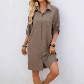 连衣裙;女式衬衫;时尚休闲套装