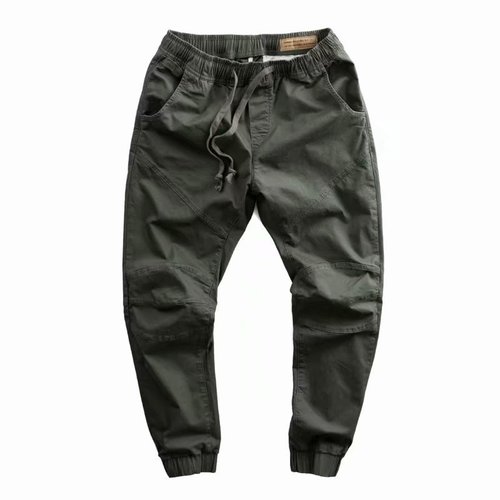 Korean style solid color overalls for men, trendy brand leggings, labor protection pants, spring and autumn style, men's loose casual pants, dropshipping