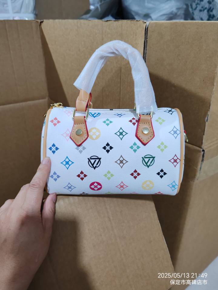 Women's Wholesale Boston Bag Classic Print Elegant Commuter & Travel Handbag Shoulder Bag - Thumbnail 6