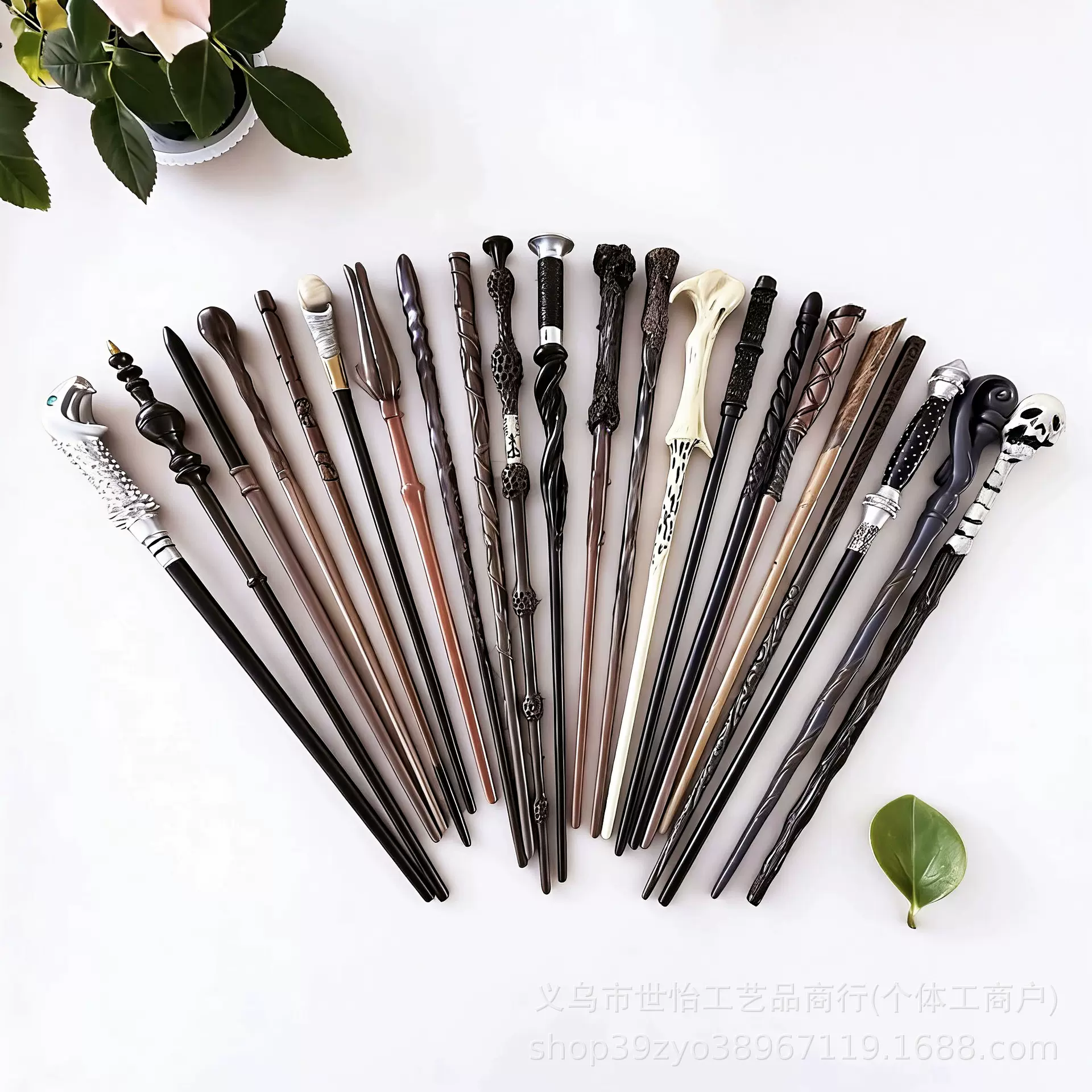 哈利波特魔法杖 魔法棒 赫敏魔杖 邓布利多周边cos道具金属芯裸杖