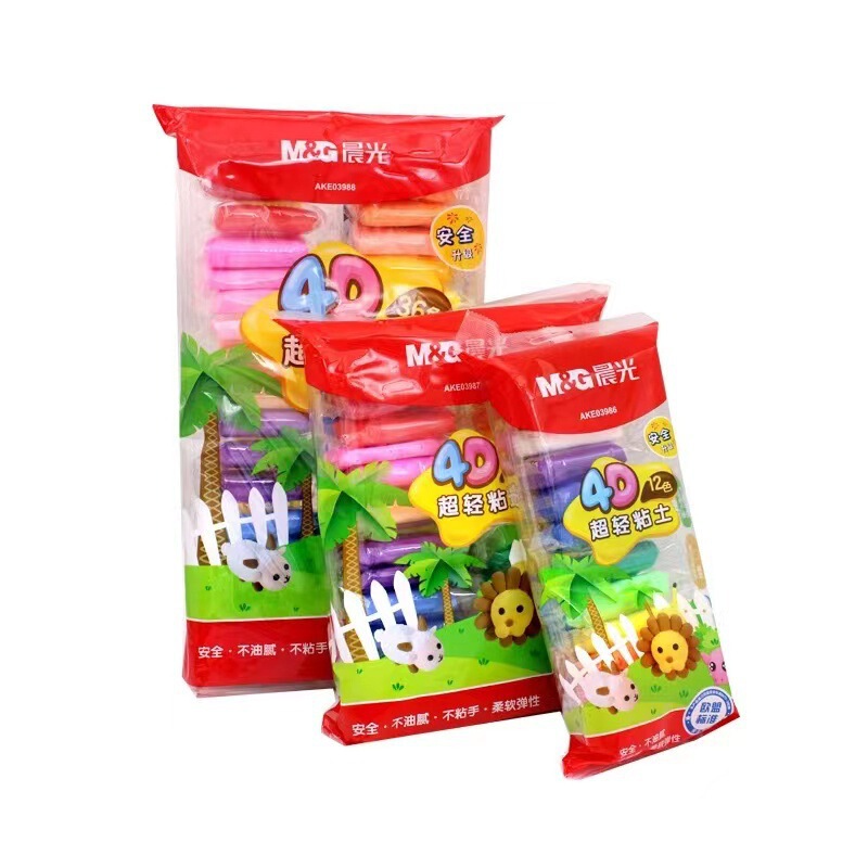 モーニングライト超軽量粘土 AEK03986 カラー粘土ライト粘土粘土 4D 子供スペース粘土手作り DIY 粘土|undefined