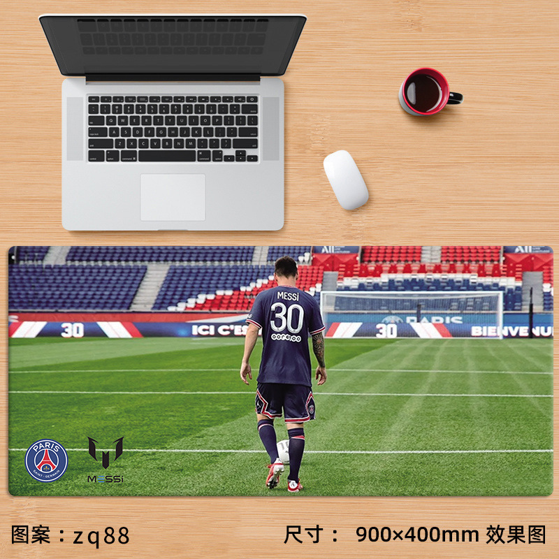 Alfombrilla de ratón nueva de Cristiano Ronaldo, extra grande, de fútbol, Messi, Bayern, La Liga, para juegos, e-sports, con reposamuñecas, para escritorio de computadora