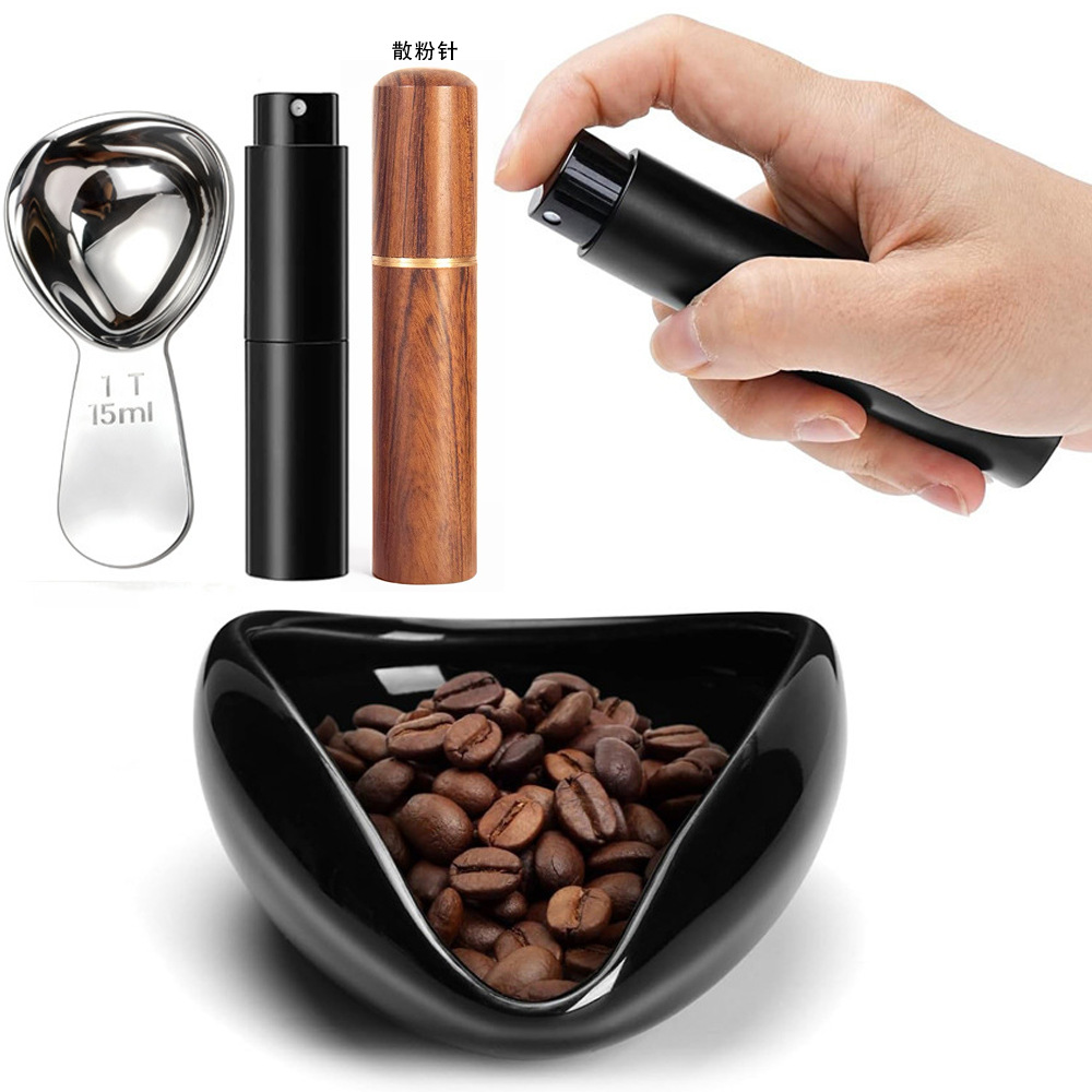 Plato Medidor de Granos de Café de Cerámica para Cafeterías y Bares image 1