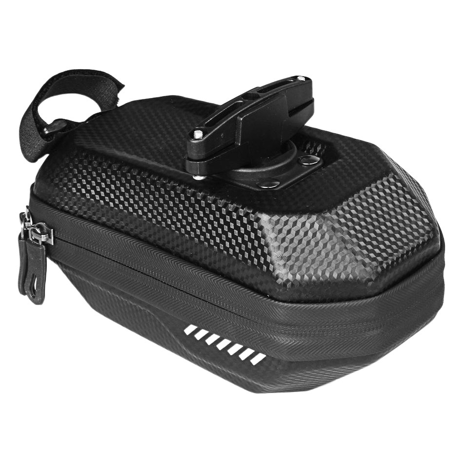 Meilong Bicycle Bag Carbon Pattern Rear Bag Mountain Bike Large Capacity Hard Shell Saddle Bag Seat Tail Bag Cycling Equipment
