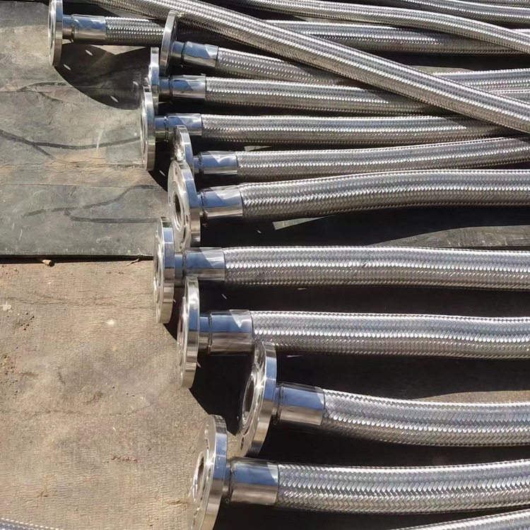 加工钢丝编织波纹软连接鑫泽法兰大口径金属软管