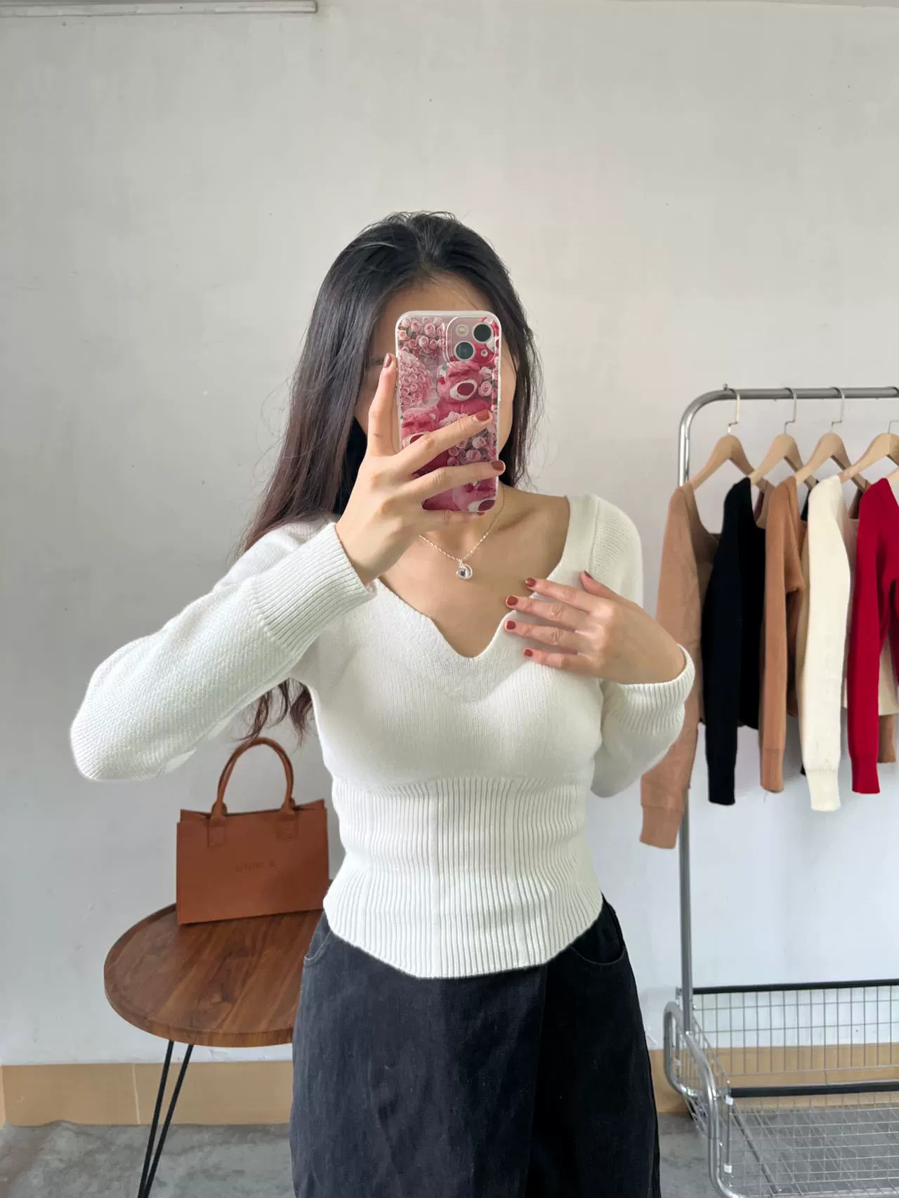 Knitted keep warm long-sleeve, comfortable body-friendly cloth