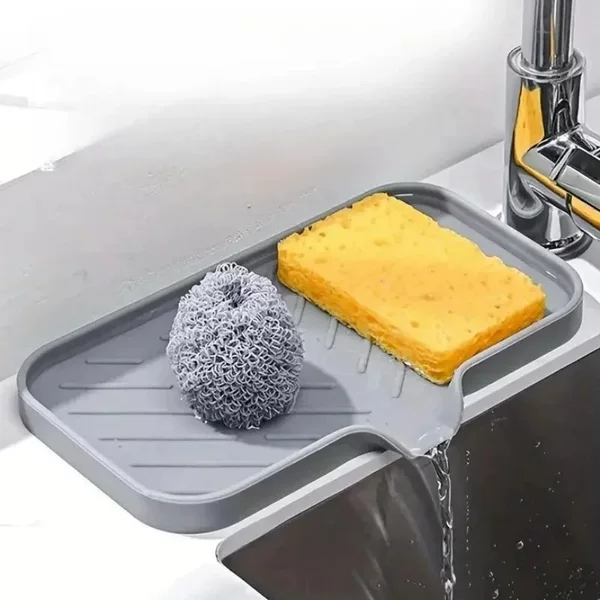 Cross-border Explosive Draining Mat Faucet Splash-proof Silicone Mat Sink Water-collecting Mat Household Non-slip Countertop Mat