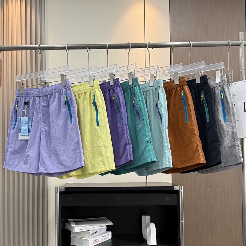 Outdoor Mountain Style! Couple's Summer Thin Water-Repellent Ice Silk Quick-Dry Breathable Shorts for Cycling Sports