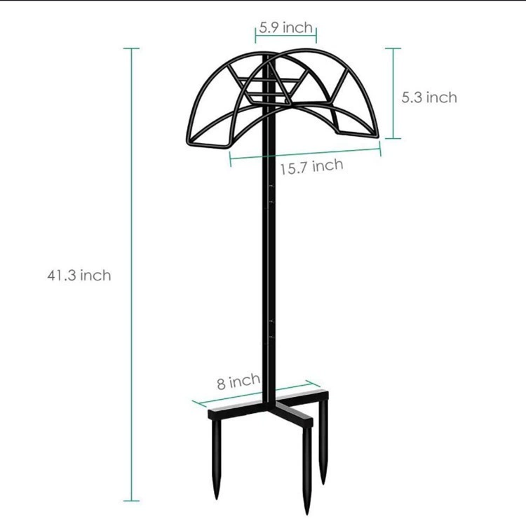 Садовый шланг кронштейн Съемный металлический шланг кронштейн шланга вешалка вертикальный садовый шланг держатель для хранения