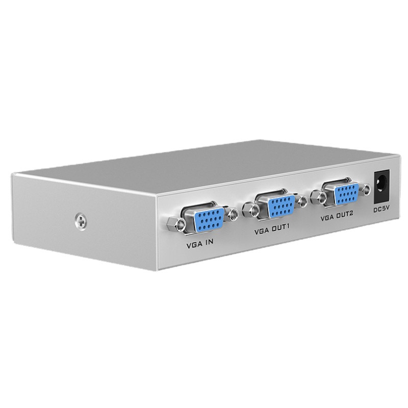 迈拓维距MT-1502-K 2口VGA分配器1分2电脑vga高清分屏器一进二出