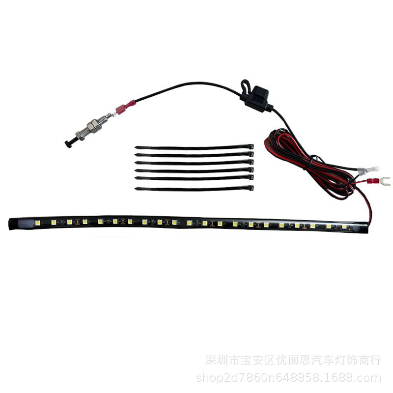 Transfronterizo coche campana trabajo revisión iluminación LED tira interruptor automático control instalación sin pérdidas faro