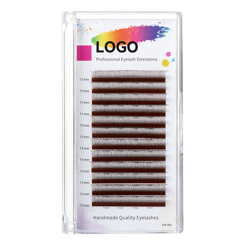 Fábrica de pestañas cerradas transfronterizas, pestañas falsas, pestañas naturales en forma de V, pestañas de injerto de velvet marrón negro