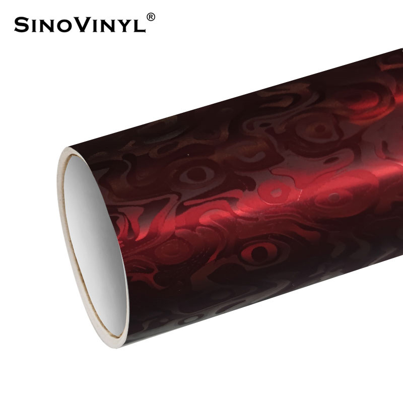PET de alta definición galvanizado cosmic estriado de fibra de carbono espejo retrovisor decoración pegatinas de película de cambio de color de automóvil pegatinas de película de cuerpo
