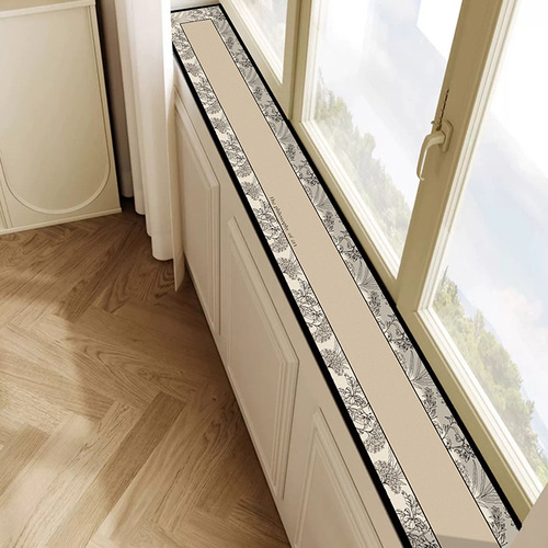 Simple window sill mat, narrow window renovation protective mat, cuttable balcony decoration mat, stain-resistant, non-slip bay window mat