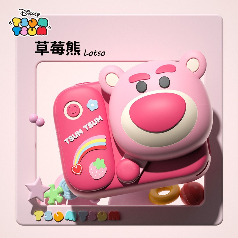 Nuevos niños cámara digital de fotografía fresa oso niños y niñas juego juguete regalo HD Cámara Dual