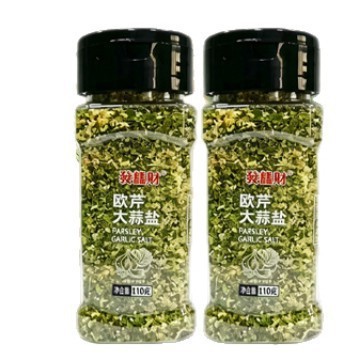 欧芹大蒜盐调味料厂家生产贴牌定制西餐复合香辛料瓶装欧芹大蒜盐