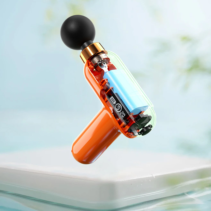 Cross-border Amazon fascia gun new ladies mini vibration massager fitness muscle relaxer massage gun