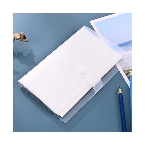 Small card storage book student train ticket card book collection Polaroid simple business card holder portable transparent card holder
