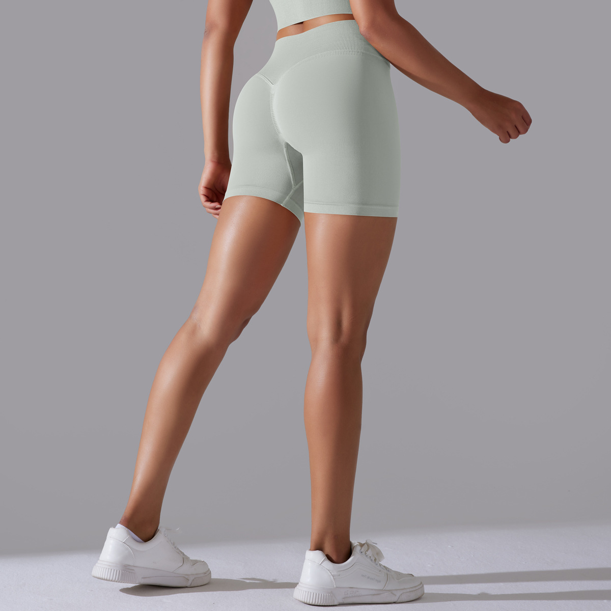 Simple Style Sports Solid Color Nylon Cotton Blend U Neck Tracksuit Vest Jogger Pants Leggings display picture 98