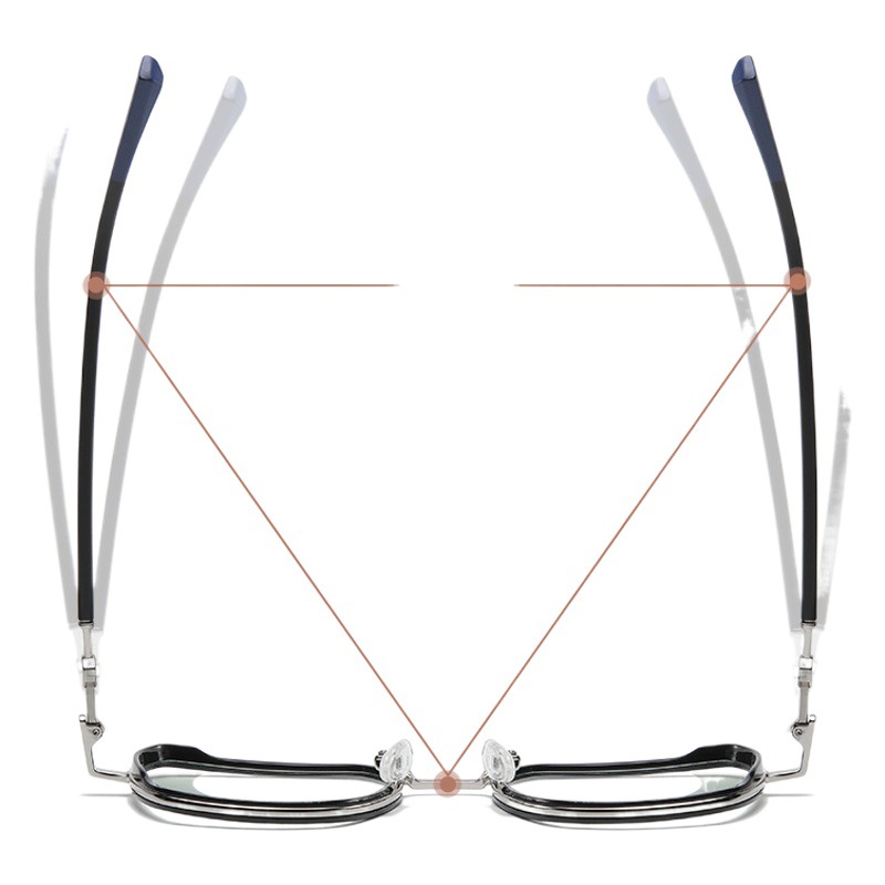 Nuevo artístico anti-azul claro gafas lisas de las mujeres de moda multilateral miopía gafas marco TJ813 ultra-ligero TR90 gafas de ordenador