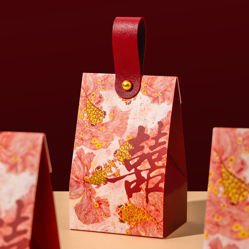 2025 New Original Wedding Candy Box Accompanying Gift Return Wedding Wedding Packaging Candy Bag Senior Niche