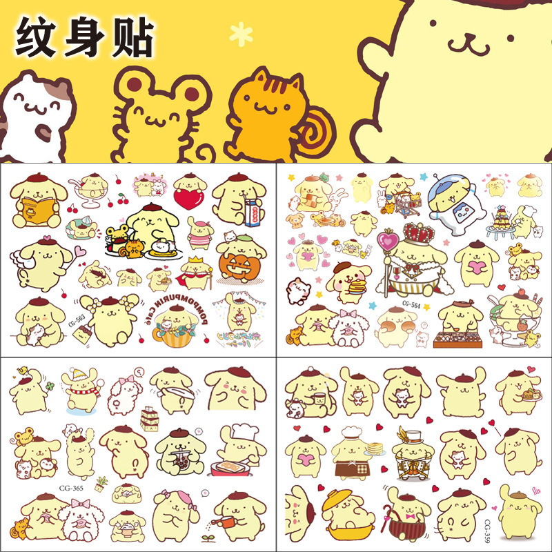Children's Pudding Dog Tattoo Sticker Cartoon Disposable Tattoo Sticker Water Transfer Decal Birthday Party Party Sticker Children's Pudding Dog Tattoo Sticker Cartoon Disposable Tattoo Sticker Water Transfer Decal Birthday Party Party Sticker